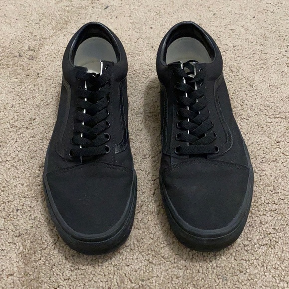 Vans Shoes - Old skool vans all black womens:10 men’s:8.5